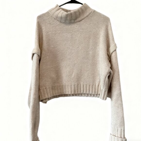 Cream Turtleneck Sweater - Picture 1 of 4
